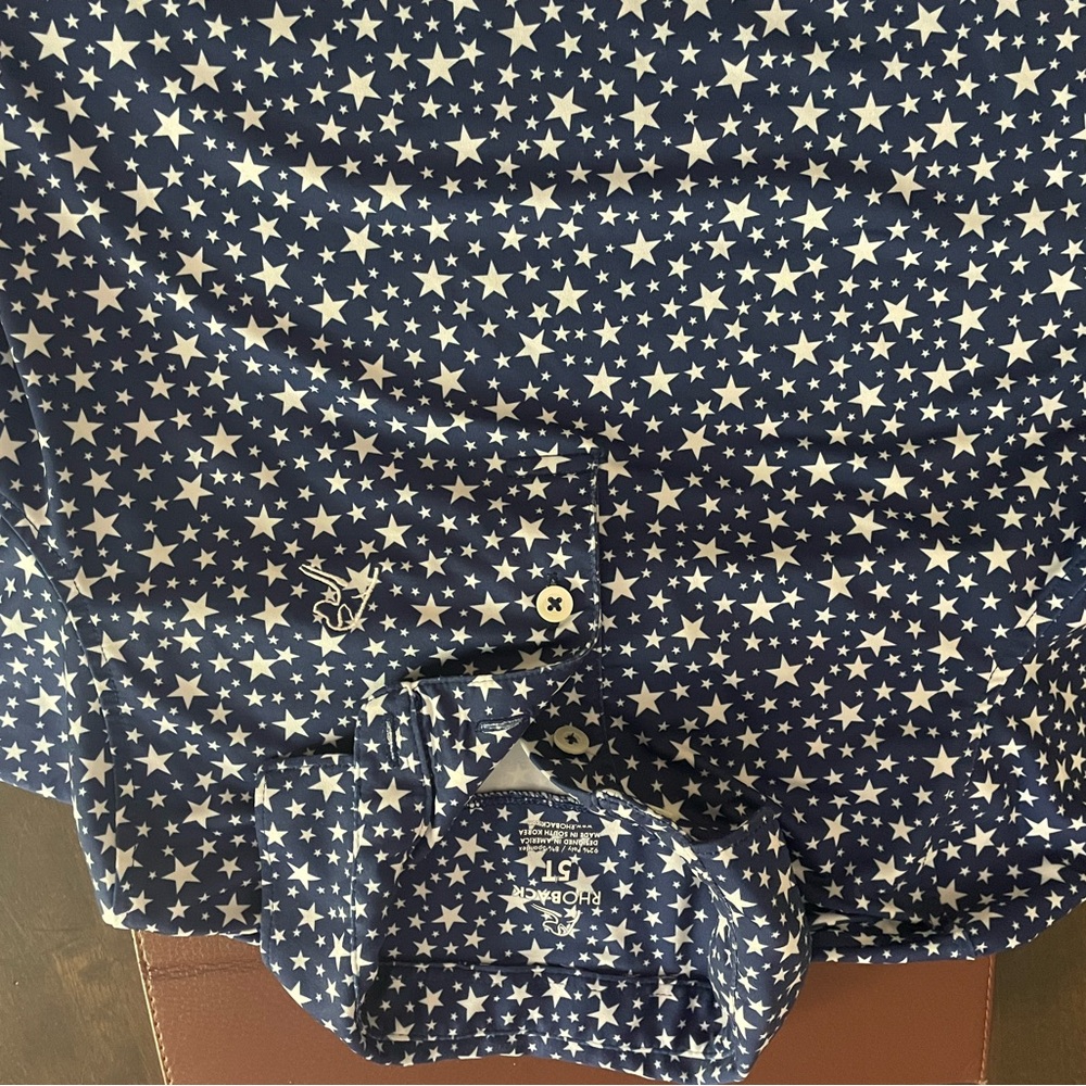 Rhoback Navy Shirt with White Stars